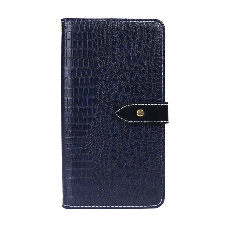 For TCL 10 5G idewei Crocodile Texture Horizontal Flip Leather Case with Holder & Card Slots & Wallet(Dark Blue) - More Brand by idewei | Online Shopping UK | buy2fix