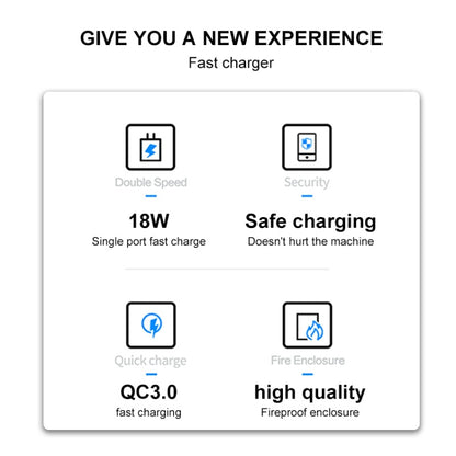 WK WP-U57 18W Speed QC3.0 Fast Charger + USB to Type-C / USB-C Data Cable, Plug Type:EU Plug - USB Charger by WK | Online Shopping UK | buy2fix