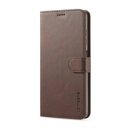 For Xiaomi Poco X3 NFC LC.IMEEKE Calf Texture Horizontal Flip Leather Case with Holder & Card Slots & Wallet(Brown) - Xiaomi Cases by LC.IMEEKE | Online Shopping UK | buy2fix