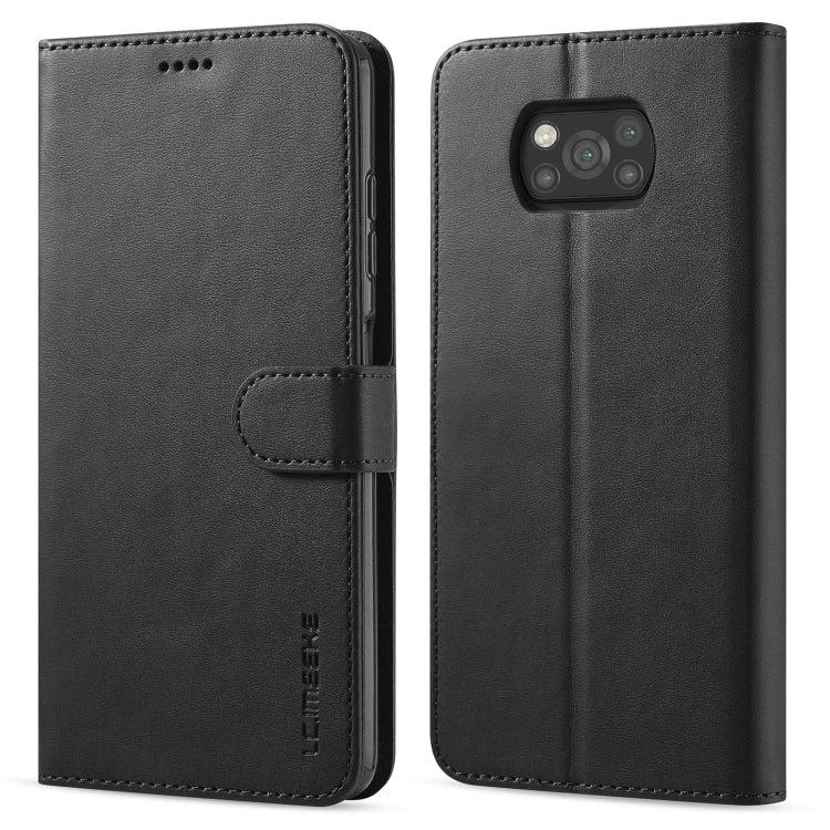 For Xiaomi Poco X3 NFC LC.IMEEKE Calf Texture Horizontal Flip Leather Case with Holder & Card Slots & Wallet(Black) - Xiaomi Cases by LC.IMEEKE | Online Shopping UK | buy2fix