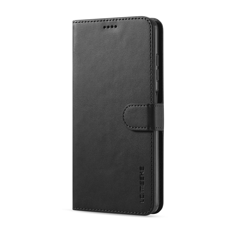 For Xiaomi Poco X3 NFC LC.IMEEKE Calf Texture Horizontal Flip Leather Case with Holder & Card Slots & Wallet(Black) - Xiaomi Cases by LC.IMEEKE | Online Shopping UK | buy2fix