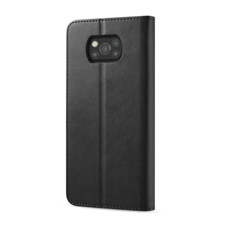 For Xiaomi Poco X3 NFC LC.IMEEKE Calf Texture Horizontal Flip Leather Case with Holder & Card Slots & Wallet(Black) - Xiaomi Cases by LC.IMEEKE | Online Shopping UK | buy2fix