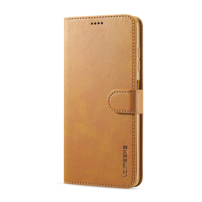 For Xiaomi Poco X3 NFC LC.IMEEKE Calf Texture Horizontal Flip Leather Case with Holder & Card Slots & Wallet(Yellow) - Xiaomi Cases by LC.IMEEKE | Online Shopping UK | buy2fix