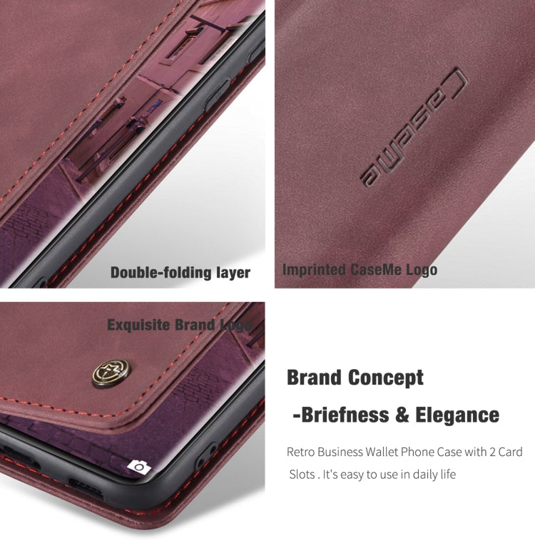 For Xiaomi Mi 11 CaseMe 013 Multifunctional Horizontal Flip Leather Case with Holder & Card Slot & Wallet(Wine Red) - Xiaomi Cases by CaseMe | Online Shopping UK | buy2fix