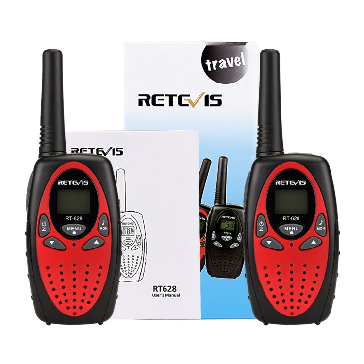 1 Pair RETEVIS RT628 0.5W US Frequency 462.550-467.7125MHz 22CHS Handheld Children Walkie Talkie(Red) - Children by RETEVIS | Online Shopping UK | buy2fix