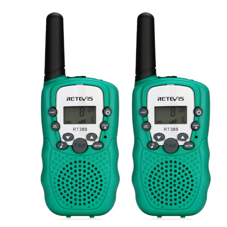 1 Pair RETEVIS RT388 0.5W EU Frequency 446MHz 8CHS Handheld Children Walkie Talkie(Green) - Children by RETEVIS | Online Shopping UK | buy2fix