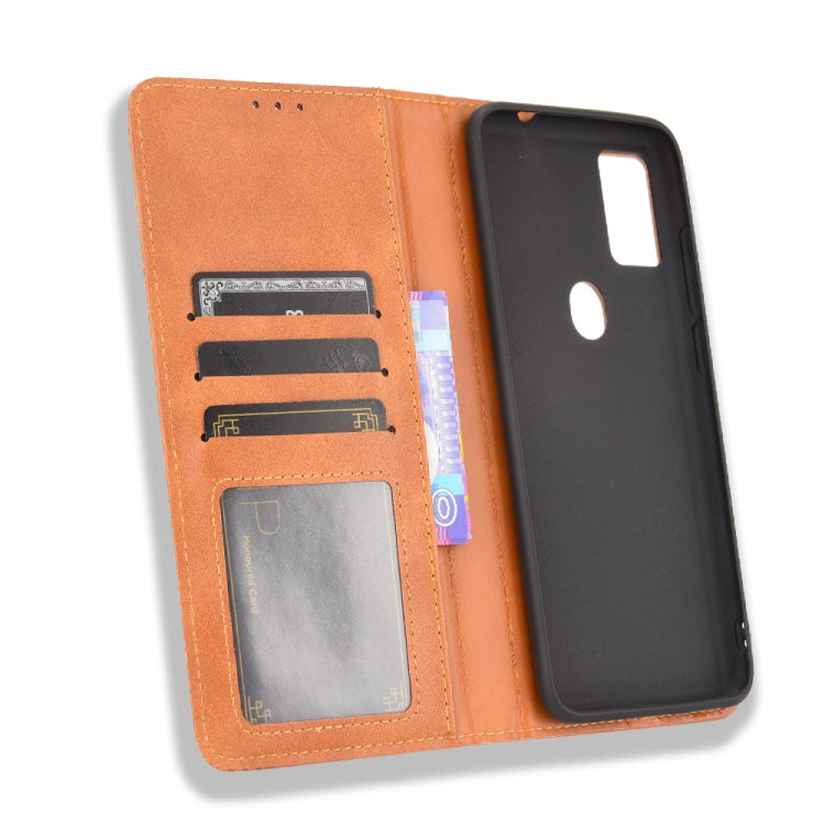 For Ulefone Note 11P Magnetic Buckle Retro Crazy Horse Texture Horizontal Flip Leather Case with Holder & Card Slots & Photo Frame(Brown) - Ulefone Cases by buy2fix | Online Shopping UK | buy2fix