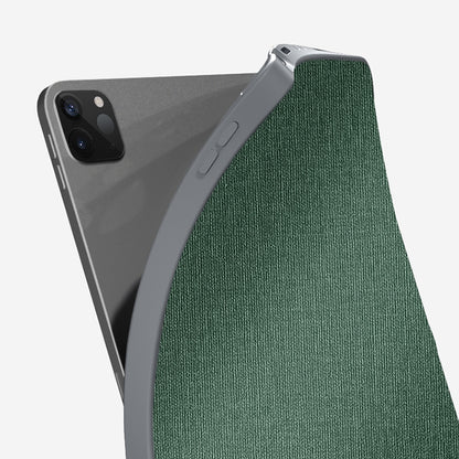 For iPad Pro 11 2022 / 2021 / 2020 MMutural Multi-fold Smart Leather Tablet Case(Dark Green) - iPad Pro 11 (2022/2021) Cases by Mutural | Online Shopping UK | buy2fix