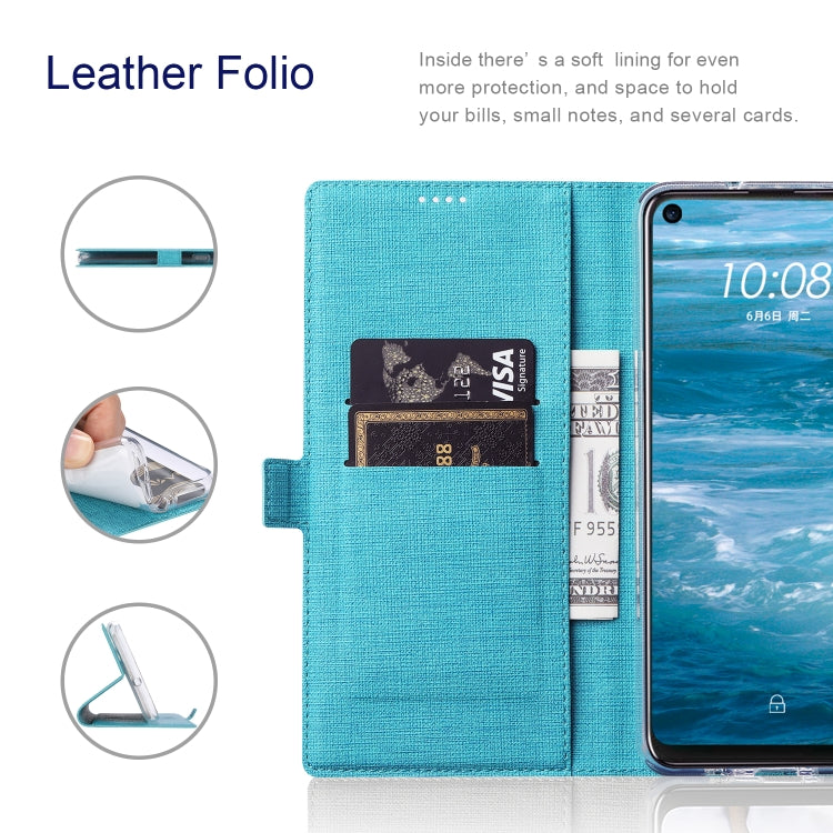 For Motorola Moto G30 / G10 ViLi K Series Shockproof TPU + PU Leather Magnetic Buckle Horizontal Flip Case with Card Slots & Wallet & Holder(Blue) - Motorola Cases by ViLi | Online Shopping UK | buy2fix