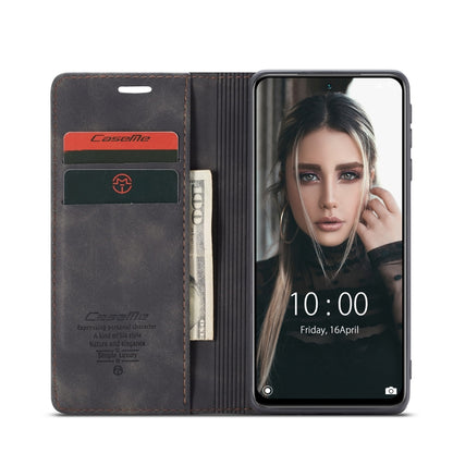 For Xiaomi Redmi Note 10 4G / Note 10s CaseMe 013 Multifunctional Horizontal Flip Leather Case with Holder & Card Slot & Wallet(Black) - Xiaomi Cases by CaseMe | Online Shopping UK | buy2fix