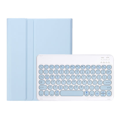 YT098B Detachable Candy Color Skin Feel Texture Round Keycap Bluetooth Keyboard Leather Case For iPad Air 11 2024 / 2025 / Air 4 10.9 2020 / Air 5 10.9 2022 (White Ice) - For iPad Air by buy2fix | Online Shopping UK | buy2fix