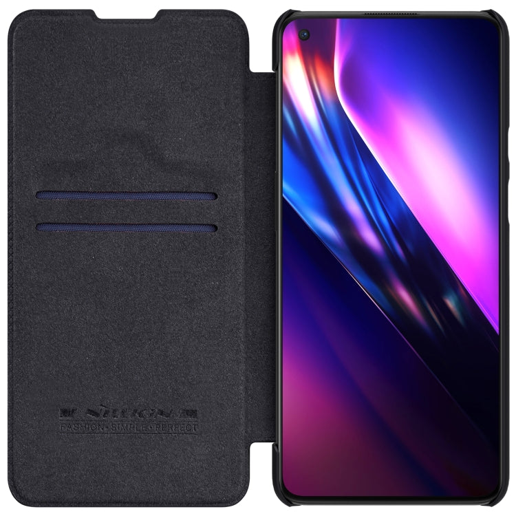 For OnePlus 9 (IN/CN Version) NILLKIN QIN Series Crazy Horse Texture Horizontal Flip Leather Case with Card Slot(Black) - OnePlus Cases by NILLKIN | Online Shopping UK | buy2fix