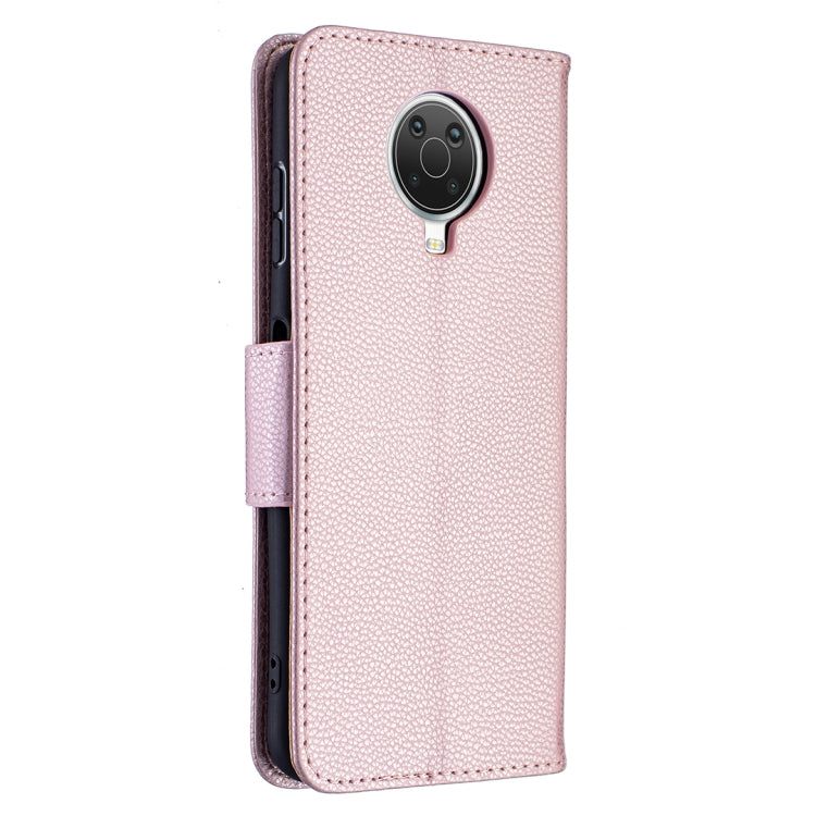 For Nokia G20 / G10 Litchi Texture Pure Color Horizontal Flip Leather Case with Holder & Card Slots & Wallet & Lanyard(Rose Gold) - Mobile Accessories by buy2fix | Online Shopping UK | buy2fix