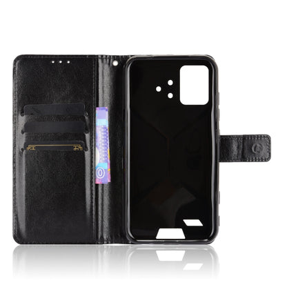 For UMIDIGI Bison GT Crazy Horse Texture Horizontal Flip Leather Case with Holder & Card Slots & Lanyard(Black) - More Brand by buy2fix | Online Shopping UK | buy2fix