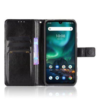 For UMIDIGI Bison GT Crazy Horse Texture Horizontal Flip Leather Case with Holder & Card Slots & Lanyard(Black) - More Brand by buy2fix | Online Shopping UK | buy2fix