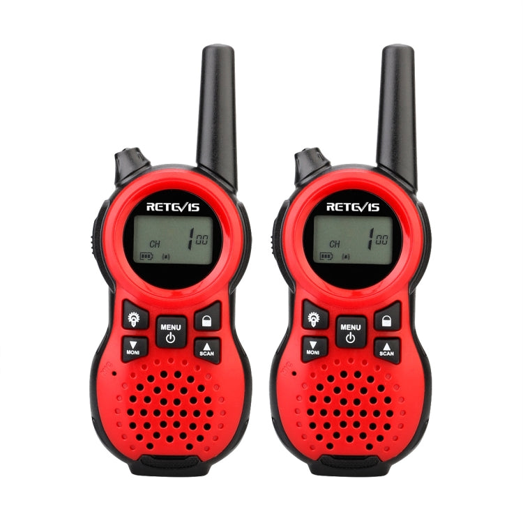 1 Pair RETEVIS RT638 EU Frequency PMR446 16CHS License-free Children Handheld Walkie Talkie(Red) - Children by RETEVIS | Online Shopping UK | buy2fix