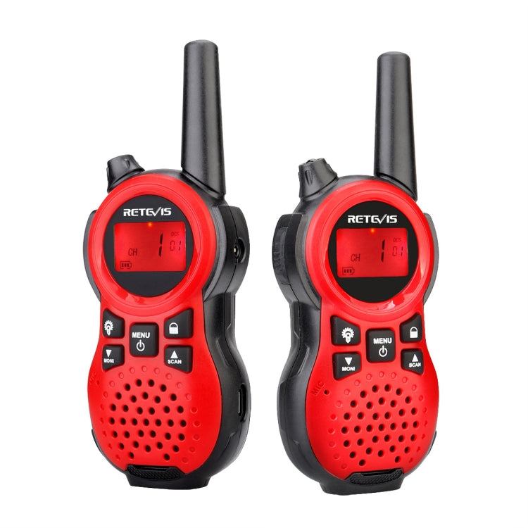 1 Pair RETEVIS RT638 EU Frequency PMR446 16CHS License-free Children Handheld Walkie Talkie(Red) - Children by RETEVIS | Online Shopping UK | buy2fix