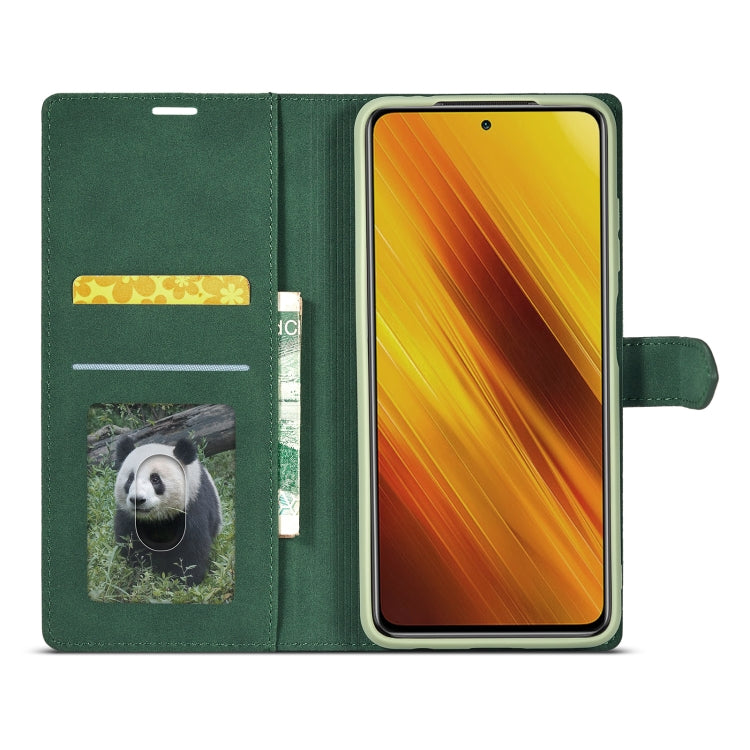 For Xiaomi Poco X3 / X3 NFC / X3 Pro Forwenw F1 Series Matte Strong Magnetism Horizontal Flip Leather Case with Holder & Card Slots & Wallet & Photo Frame(Green) - Xiaomi Cases by Forwenw | Online Shopping UK | buy2fix