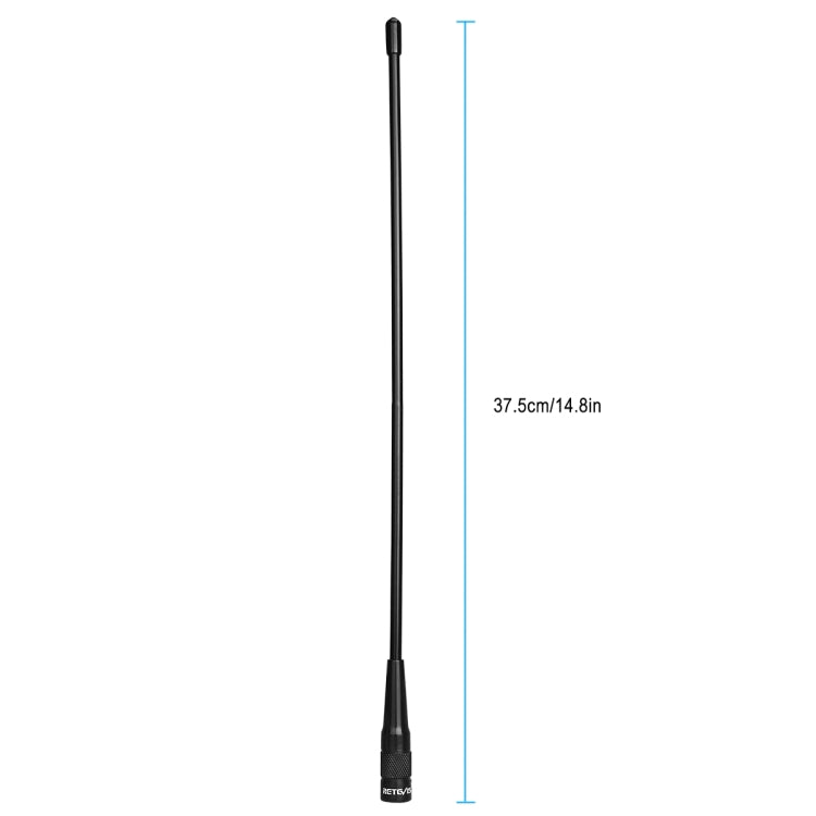 RETEVIS RHD-771 136-174+400-480MHz SMA-M Male Dual Band Antenna for RT1/RT2/RT3 TYT MD-380/UV8000D - Antenna by RETEVIS | Online Shopping UK | buy2fix