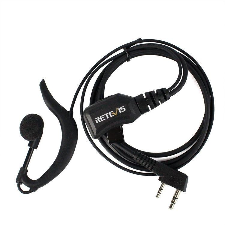 RETEVIS R-111 K Head G Type PTT Adjustable Volume Earphone Microphone for H-777/RT-5R/RT1/RT2/RT5 - Microphones & Headsets by RETEVIS | Online Shopping UK | buy2fix