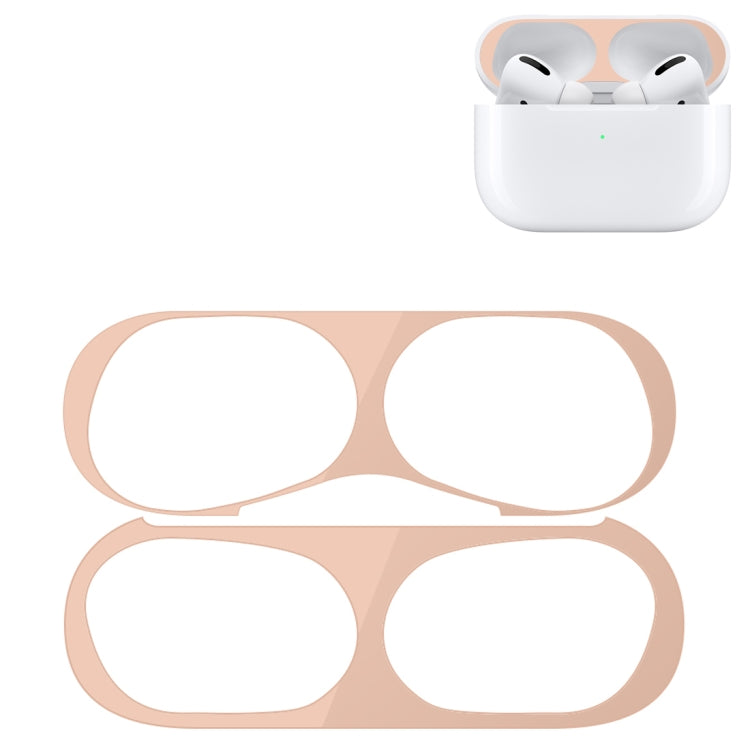 For Apple AirPods Pro Wireless Earphone Protective Case Metal Protective Sticker(Flesh Color) - Protective Sticker by buy2fix | Online Shopping UK | buy2fix