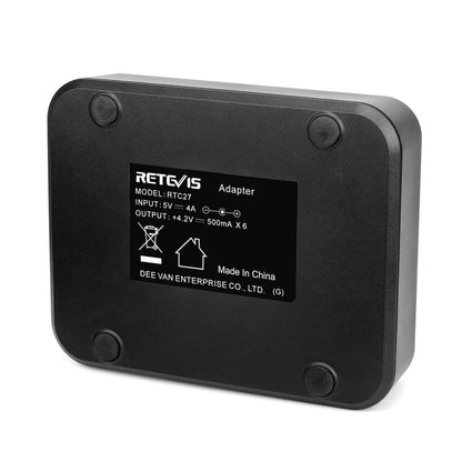 RETEVIS RTC27 Multi-function Six-Way Walkie Talkie Charger for Retevis RT27, US Plug - Consumer Electronics by RETEVIS | Online Shopping UK | buy2fix
