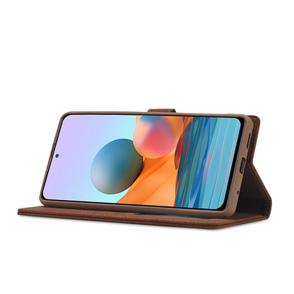 For Xiaomi Poco F3 Forwenw F1 Series Matte Strong Magnetism Horizontal Flip Leather Case with Holder & Card Slots & Wallet & Photo Frame(Brown) - Xiaomi Cases by Forwenw | Online Shopping UK | buy2fix