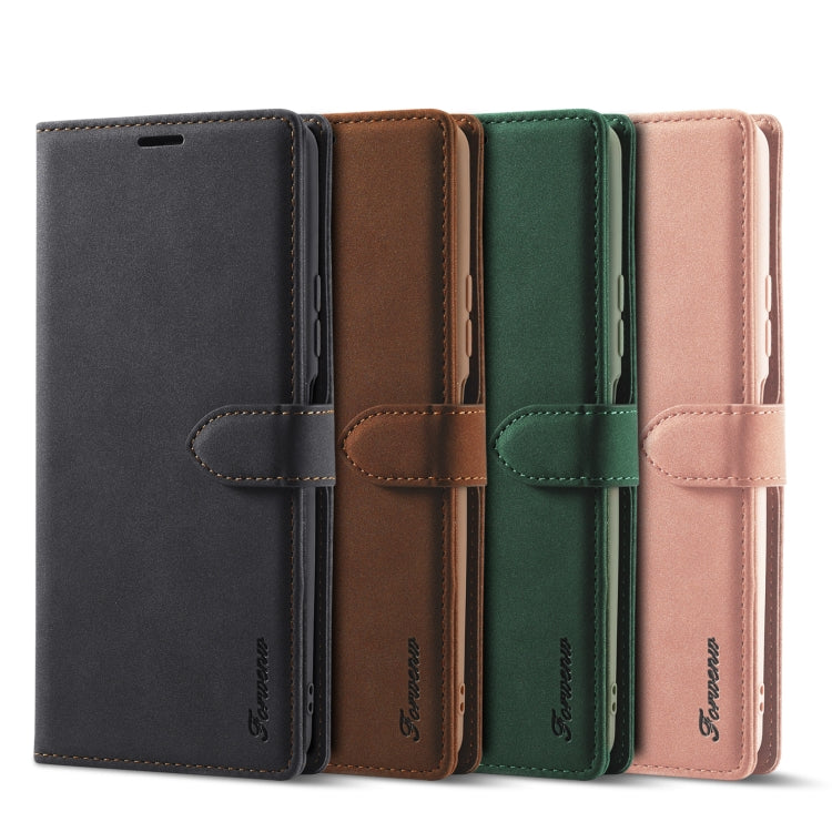 For Xiaomi Poco F3 Forwenw F1 Series Matte Strong Magnetism Horizontal Flip Leather Case with Holder & Card Slots & Wallet & Photo Frame(Brown) - Xiaomi Cases by Forwenw | Online Shopping UK | buy2fix