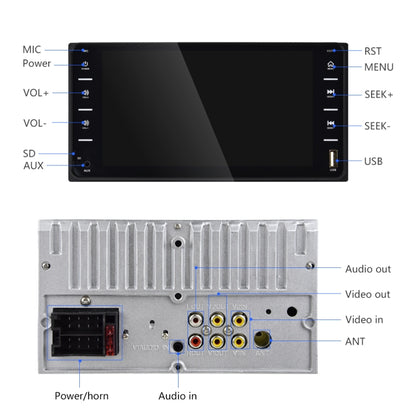 Q3160 7 inch Car Touch Capacitive Screen MP5 Player Support FM / TF / Mirror Link for Toyota Corolla - In Car by buy2fix | Online Shopping UK | buy2fix