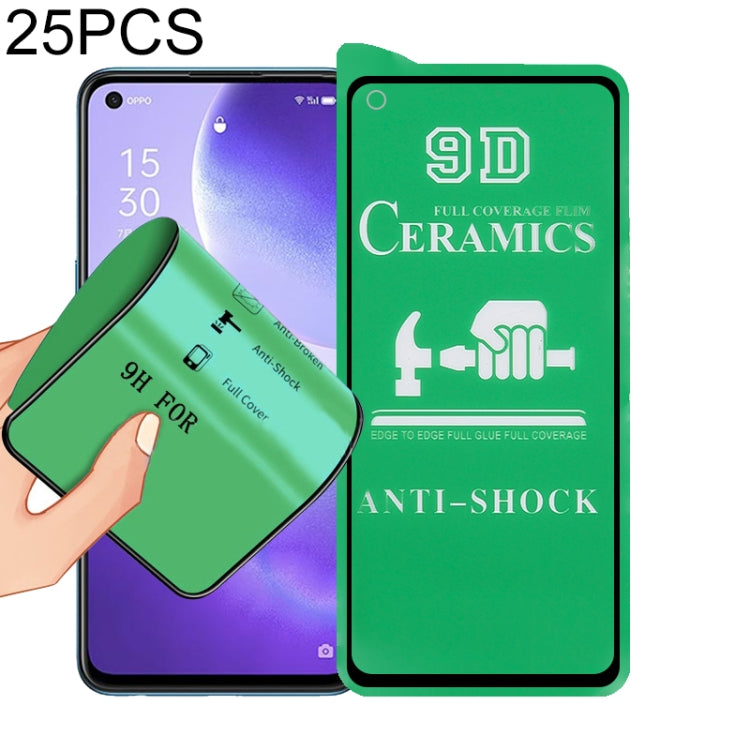 For OPPO Find X3 Lite 9D Full Screen Full Glue Ceramic Film - OPPO Tempered Glass by PINWUYO | Online Shopping UK | buy2fix