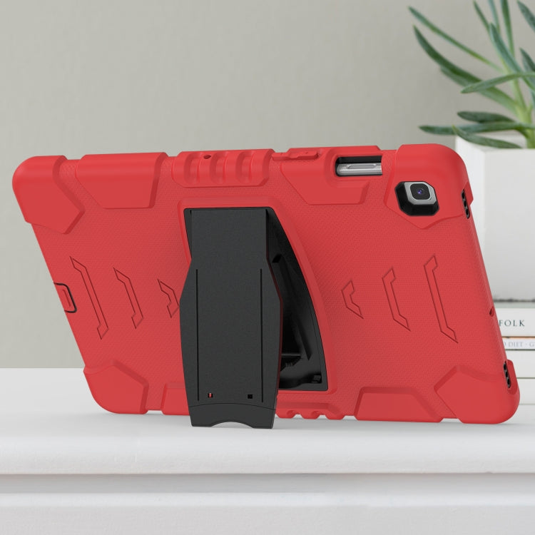 3-Layer Protection Screen Frame + PC + Silicone Shockproof Combination Case with Holder For Samsung Galaxy Tab S5e T720(Red+Black) - Tab S5E 10.5 T720 / T725 by buy2fix | Online Shopping UK | buy2fix