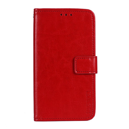 For OnePlus Nord CE 5G idewei Crazy Horse Texture Horizontal Flip Leather Case with Holder & Card Slots & Wallet(Red) - OnePlus Cases by idewei | Online Shopping UK | buy2fix