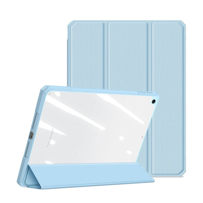 For iPad 10.2 2021 / 2020 / 2019 DUX DUCIS TOBY Series Shockproof PU Leather + PC + TPU Horizontal Flip Case with Holder & Pen Slot & Sleep / Wake-up Function(Blue) - iPad 10.2 Cases by DUX DUCIS | Online Shopping UK | buy2fix