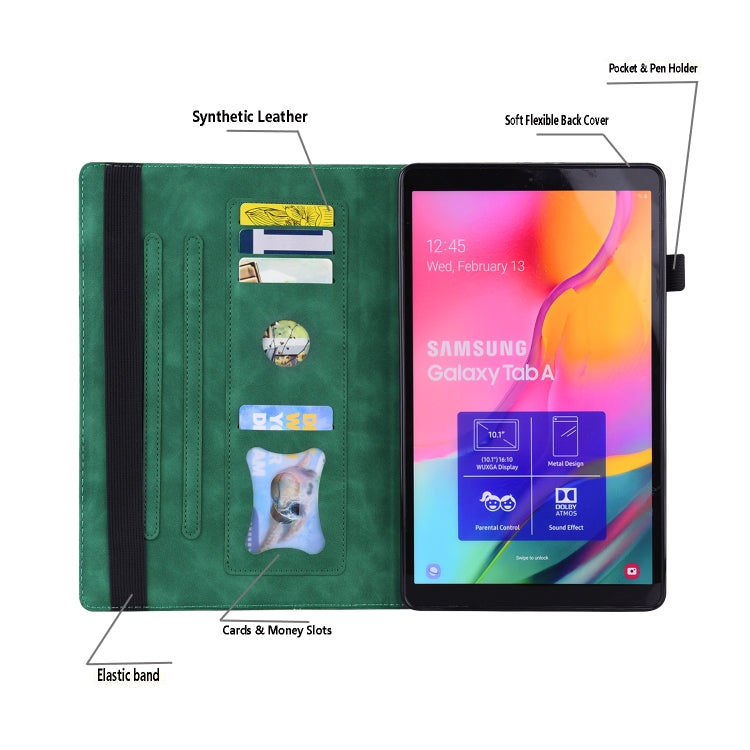 For iPad Mini 5 / 4 / 3 / 2 / 1 Business Shockproof Horizontal Flip Leather Case with Holder & Card Slots & Photo Frame & Pen Slot & Sleep / Wake-up Function(Green) - iPad Mini 4 & 3 & 2 & 1 Cases by buy2fix | Online Shopping UK | buy2fix