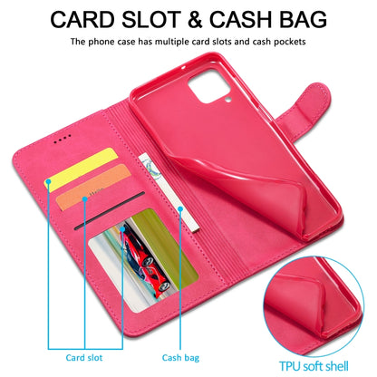 For Samsung Galaxy A22 4G LC.IMEEKE Calf Texture Horizontal Flip Leather Case with Holder & Card Slots & Wallet(Red) - Galaxy Phone Cases by LC.IMEEKE | Online Shopping UK | buy2fix