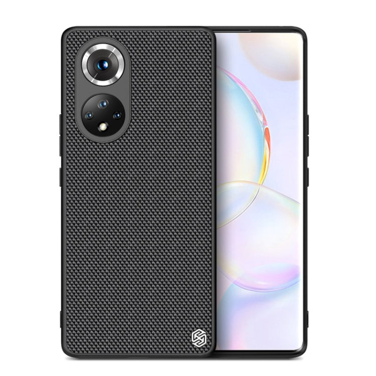 For Honor 50 Pro NILLKIN 3D Textured Nylon Fiber TPU Case(Black) - Honor Cases by NILLKIN | Online Shopping UK | buy2fix