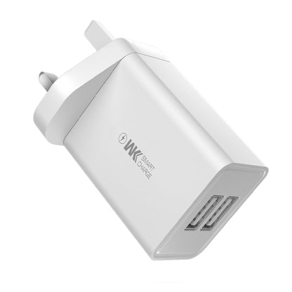 WK WP-U56 2A Dual USB Fast Charging Travel Charger Power Adapter, UK Plug - USB Charger by WK | Online Shopping UK | buy2fix