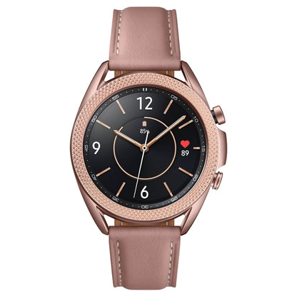 For Samsung Galaxy Watch 3 45mm Smart Watch Rhombus Texture Bezel Ring(Rose Gold) - Watch Cases by ENKAY | Online Shopping UK | buy2fix