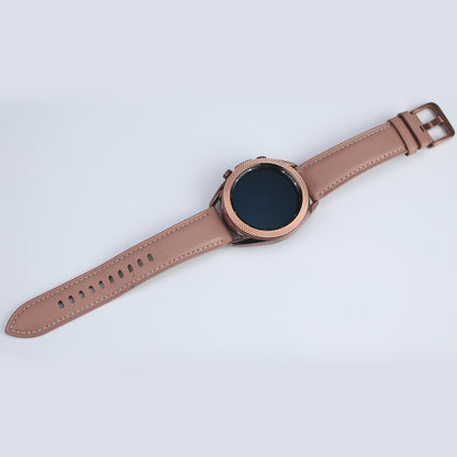 For Samsung Galaxy Watch 3 45mm Smart Watch Rhombus Texture Bezel Ring(Rose Gold) - Watch Cases by ENKAY | Online Shopping UK | buy2fix