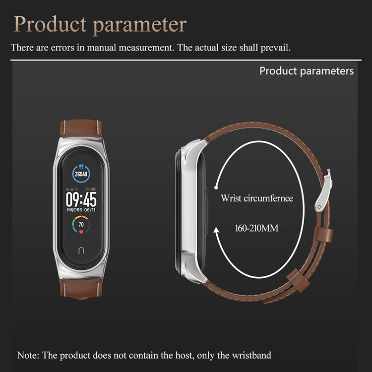 For Xiaomi Mi Band 6 / 5 / 4 / 3 Mijobs CS Microfiber Leather Watch Band(White) - Watch Bands by MIJOBS | Online Shopping UK | buy2fix