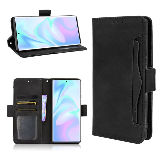 For ZTE Axon 30 Ultra 5G Skin Feel Calf Pattern Horizontal Flip Leather Case with Holder & Card Slots & Photo Frame(Black) - ZTE Cases by buy2fix | Online Shopping UK | buy2fix