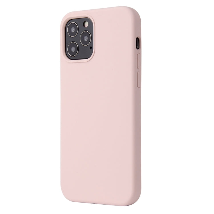 For iPhone 13 Pro Solid Color Liquid Silicone Shockproof Protective Case (Sand Pink) - iPhone 13 Pro Cases by buy2fix | Online Shopping UK | buy2fix