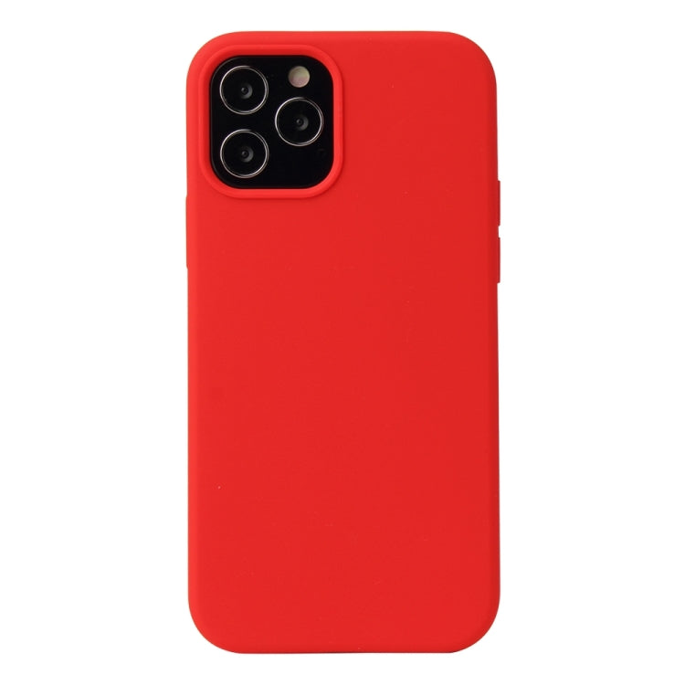 For iPhone 13 Pro Solid Color Liquid Silicone Shockproof Protective Case (Red) - iPhone 13 Pro Cases by buy2fix | Online Shopping UK | buy2fix