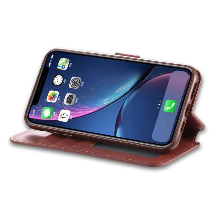 For iPhone 11 Pro Max AZNS Calf Texture Magnetic Horizontal Flip PU Leather Case with Holder & Card Slots & Photo Frame(Brown) - iPhone 11 Pro Max Cases by AZNS | Online Shopping UK | buy2fix