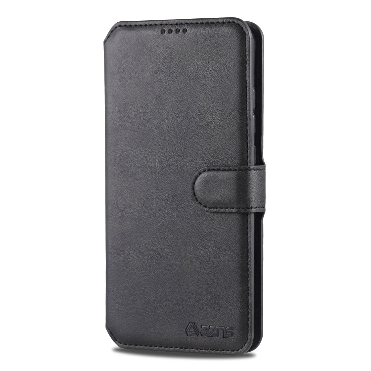 For  Galaxy A20e  AZNS Calf Texture Magnetic Horizontal Flip PU Leather Case with Holder & Card Slots & Photo Frame(Black) - Galaxy Phone Cases by AZNS | Online Shopping UK | buy2fix