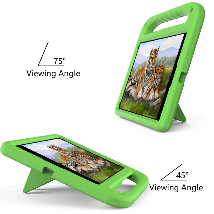 For iPad 10.2 2021 / 2020 / 2019 Handle Portable EVA Shockproof Protective Case with Triangle Holder(Green) - iPad 10.2 Cases by buy2fix | Online Shopping UK | buy2fix