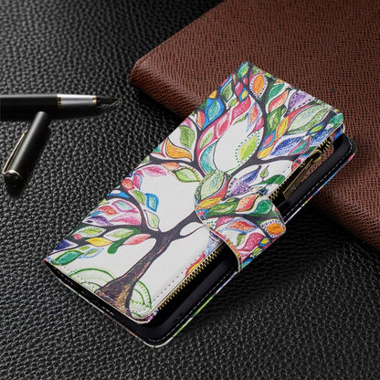 For OPPO A74 5G/A93 5G/A54 5G Colored Drawing Pattern Zipper Horizontal Flip Leather Case with Holder & Card Slots & Wallet(Big Tree) - OPPO & vivo Accessories by buy2fix | Online Shopping UK | buy2fix