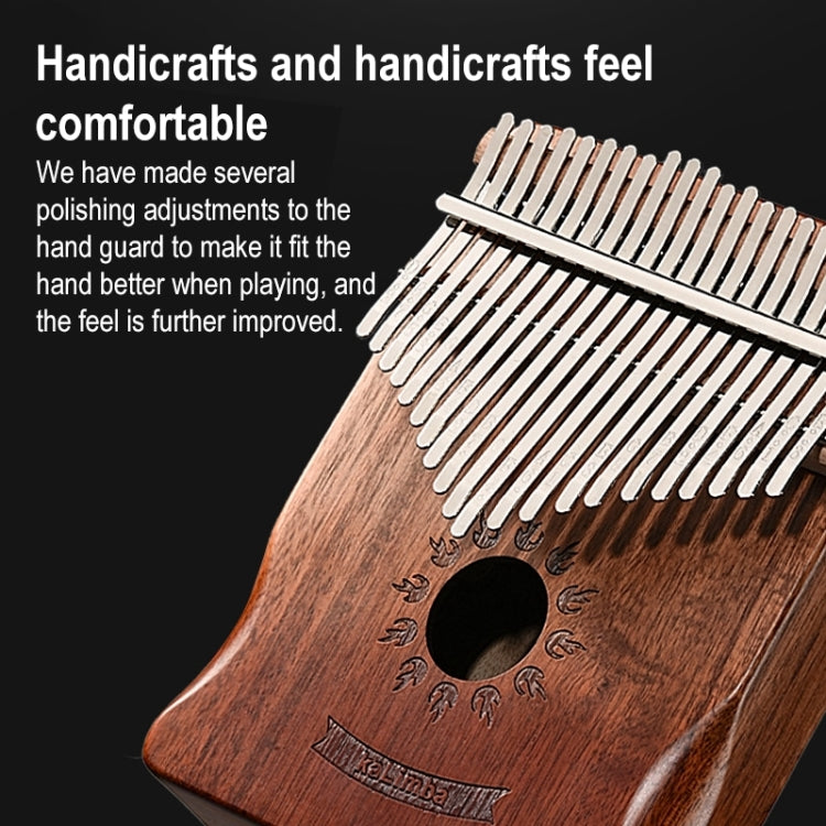 21 Tone Acacia Wood Thumb Piano Kalimba Musical Instruments(Coffee-Sun) - Keyboard Instruments by buy2fix | Online Shopping UK | buy2fix