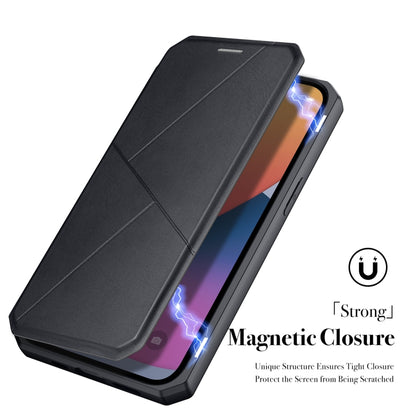 For iPhone 13 Pro Max DUX DUCIS New Skin X Series PU + TPU Horizontal Flip Leather Case with Holder & Card Slots (Black) - Apple Accessories by DUX DUCIS | Online Shopping UK | buy2fix