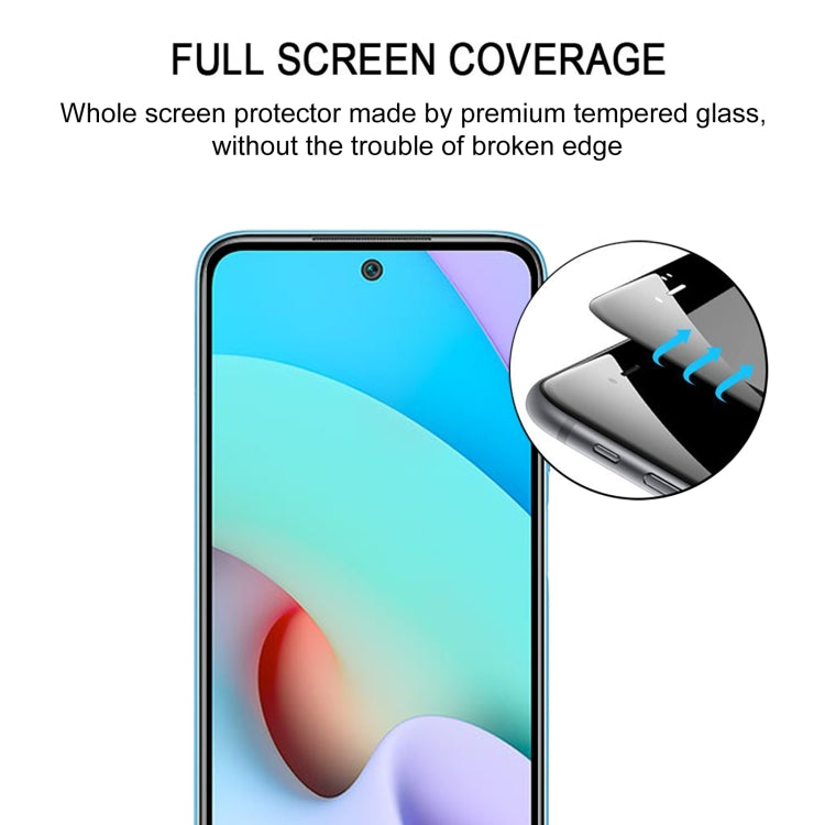 For Xiaomi Redmi 10 Full Glue Full Cover Screen Protector Tempered Glass Film - Xiaomi Accessories by buy2fix | Online Shopping UK | buy2fix